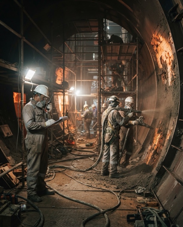 Client post: refractory team at work